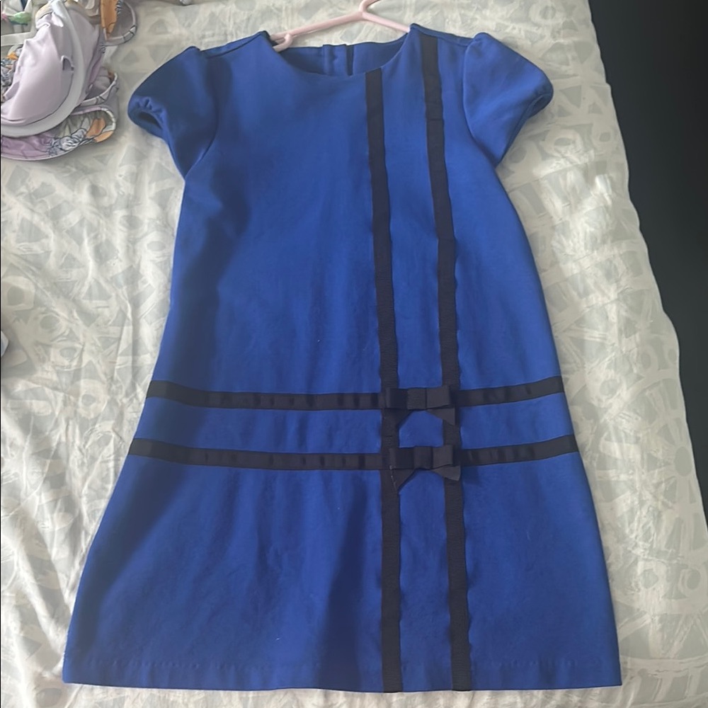 Janie and Jack Blue and Black Mini Dress
